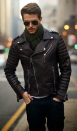 Boda Skins Kay Michaels Mens Leather Jacket - Image 5