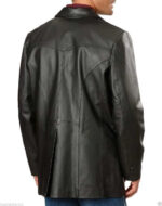 Mens Genuine soft Lambskin Leather Blazer Jacket TWO BUTTON Coat - Image 2