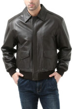 Landing Leathers Men's Air Force A-2 Leather Flight Bomber Jacket