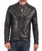 Motorcycle Leather Jacket for Mens