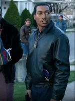 Lil Meech Black Leather Jacket BMF