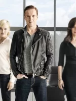 Damian Lewis Leather Jacket Billions
