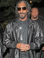 Snoop Dogg Black Leather Jacket